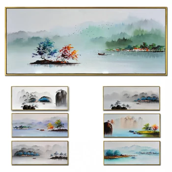 

Oil Painting Chinese painting Hand painted world famous paintings Modern Chinese landscape painting Landscape art 2020082202