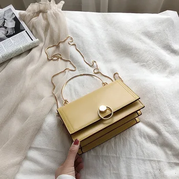 

Crossbody Bags For Women 2020 New Handbags with Metal Handle Simple Style Shoulder Messenger Bag luxury handbags bags designer