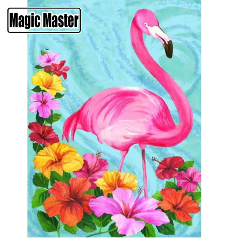 Full Round Drill 5D DIY Diamond Painting &quotAnimal flamingo&quot 3D Embroidery Cross Stitch Home Decor Gift | Дом и сад
