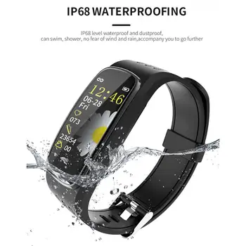 

Fitness Smart Bracelet Watch Band Trcker Sport Pedometer Heart Rate Blood Pressure Bluetooth Health Wirstband IP68 Waterproof