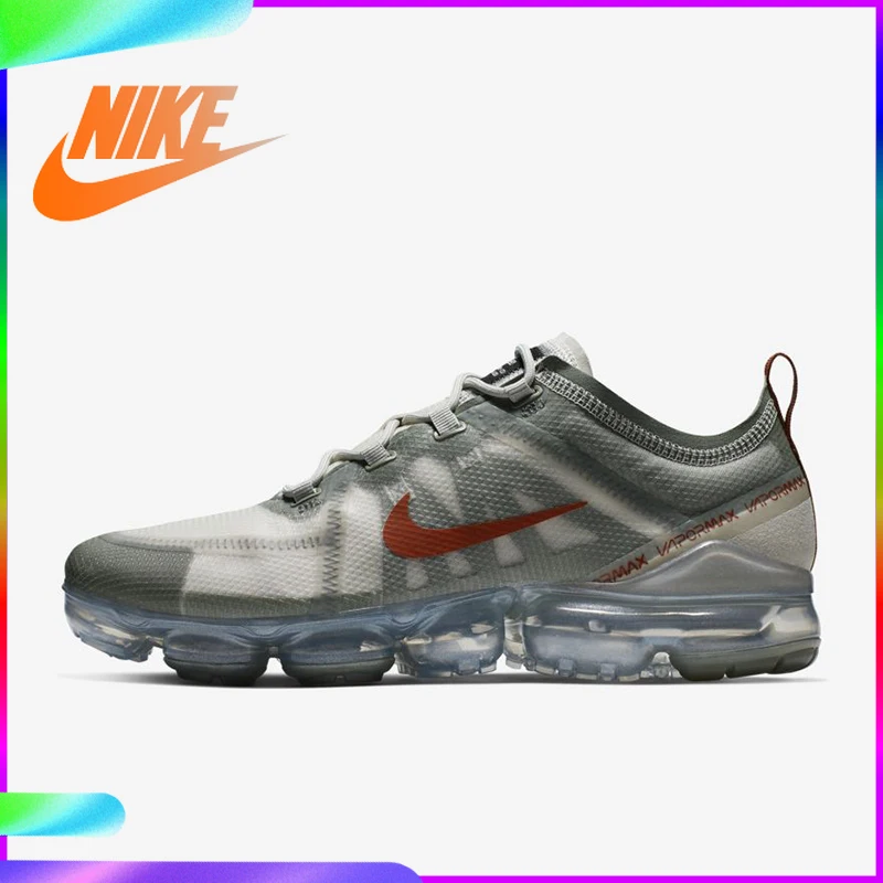 

Original Nike Air VaporMax Mens Running Shoes Breathable Outdoor Sneakers Athletic Designer Footwear 2019 New Arrival AR6631-001