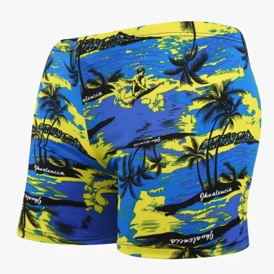Мужская полиэфирная купальная одежда, плавки для морского пляжа, плавательный бассейн, домашние купальные трусы для отдыха, боксеры, плавки, L-3XL - Цвет: 7