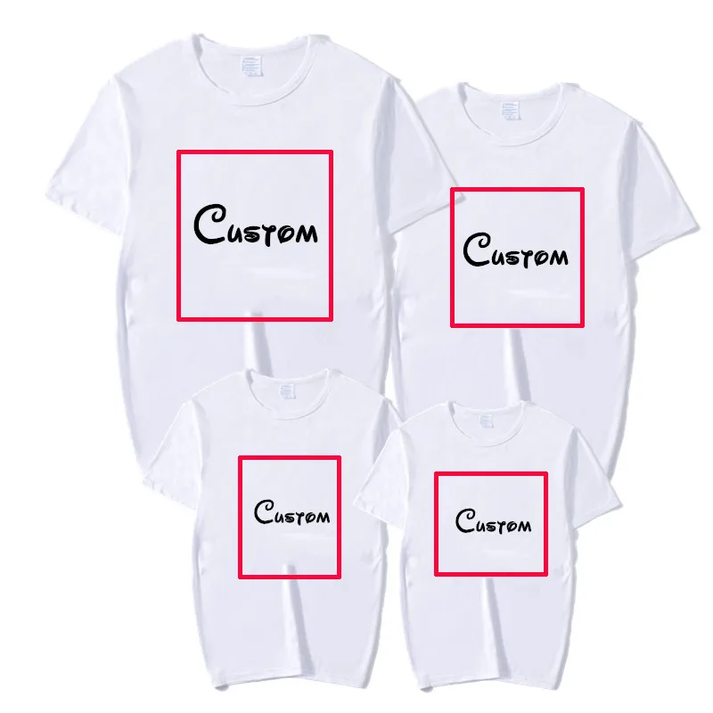 

Family Matching Outfits Custom T-Shirt Mommy Daddy Baby Brother Sister Family Clothes Mommy and Me Clothes Christmas Family Top