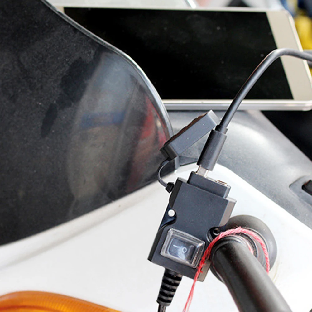 Универсальный мотоцикл двойной USB порт Водонепроницаемый USB зарядка телефон зарядное устройство адаптер 1,5/2A высокое качество электронные аксессуары