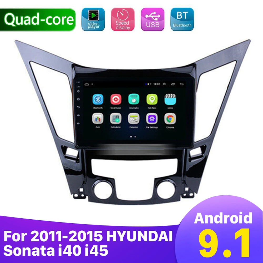 2din Android 9 1 автомобильный Радио мультимедийный видео плеер GPS навигация для Hyundai