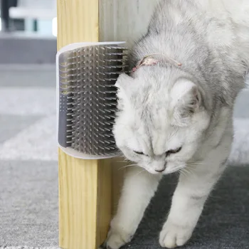 

Cat corner rubbing device for cat scratching rubbing brush rubbing device toy cat scratching board massage comb cat supplies