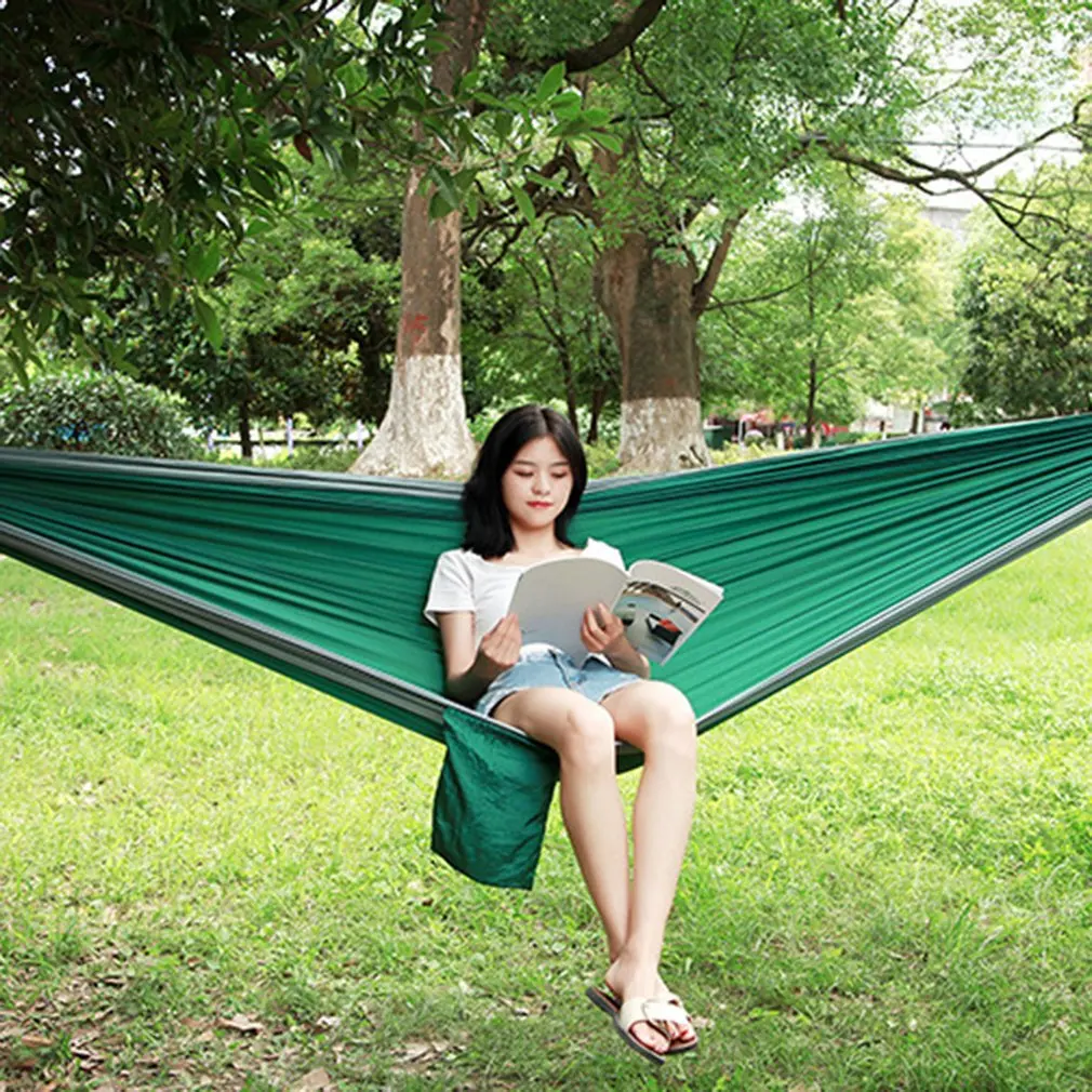 

Parachute Cloth Hammock Outdoor Camping Swing 300*200 Double Lengthening Widening Ultra Light Supplies