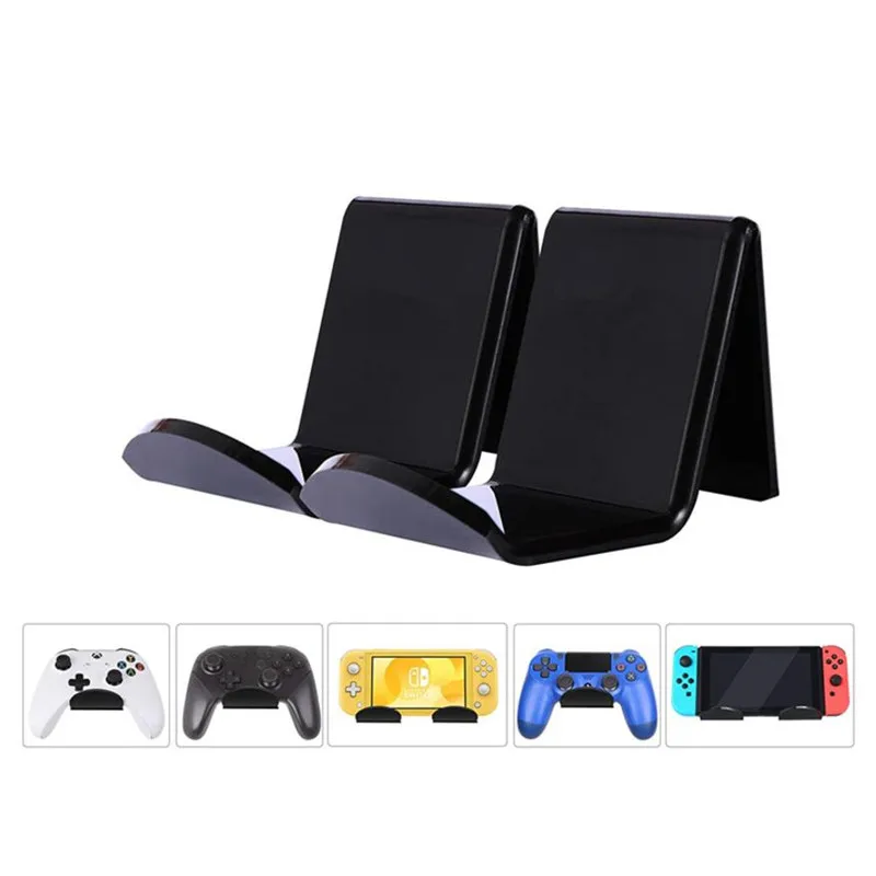 

2pcs Controller Stand Wall Holder Mount Hanger for Xbox One PS4 Nintendo Switch Pro PS5 Acrylic Game Headphone Hook Accessories