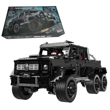 

3300Pcs 1:8 Six Wheeled Vehicle Small Particle Building Blocks Assembly Car Toy - RC/ Classic Version Building & Construction