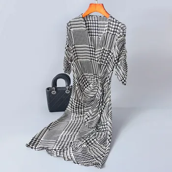 

New printed pure silk dress in the summer temperament boutique dress irregular set auger in fashionable dress