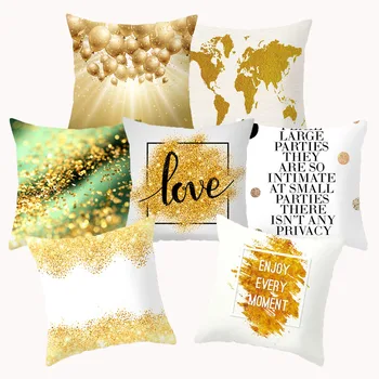 

Cushion Cover 45x45 Pillow Covers Decorative Sofa Cushions Tree Map Leaf Pattern Home Decoration Pillowcase