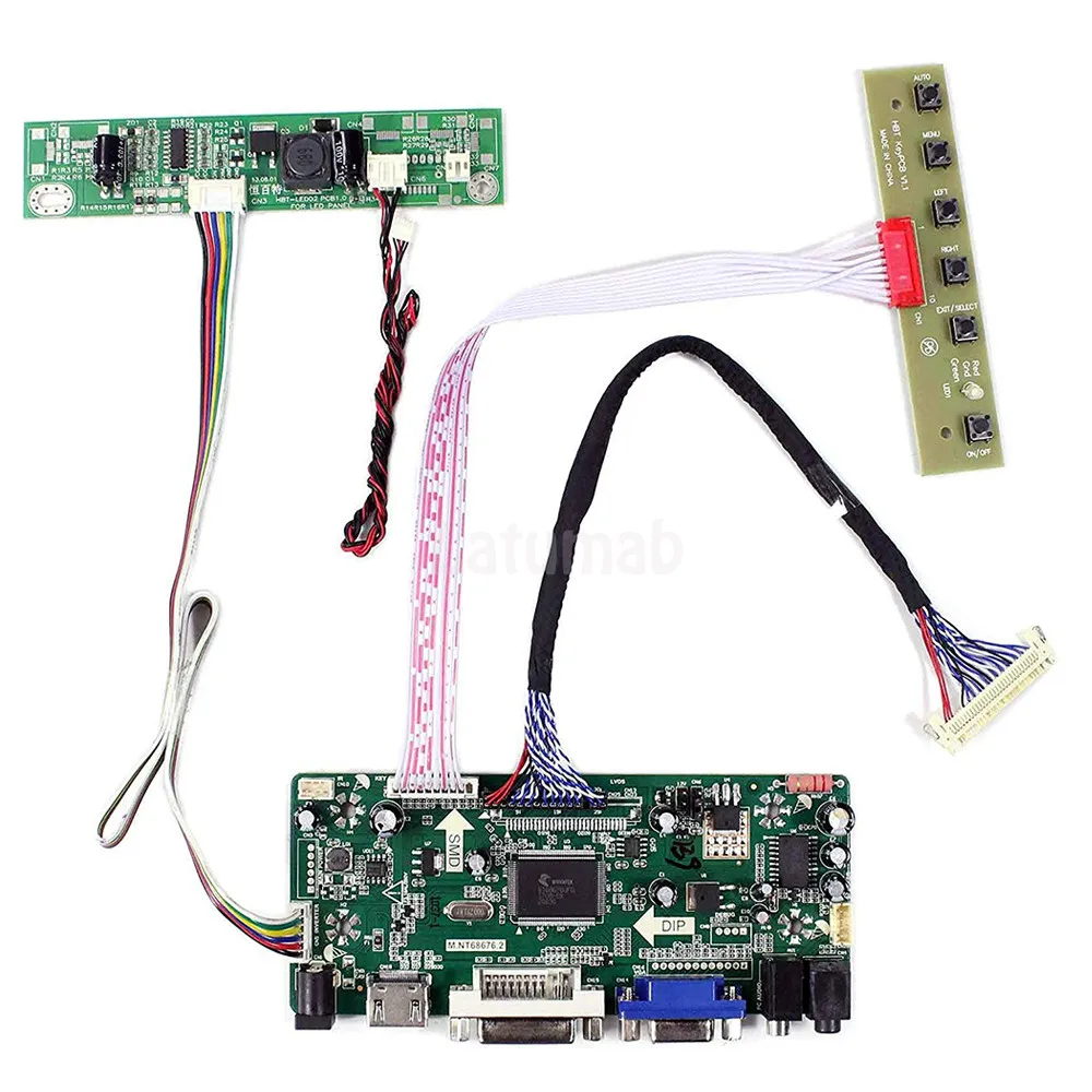 Плата контроллера Latumab для M190PW01 V8 LVDS 19 &quotЖК-дисплей 1440 × 900 Матрица HDMI + DVI VGA плата