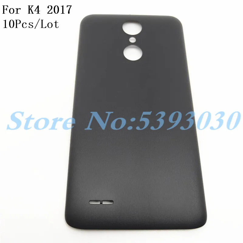 10Pcs Top Quality Battery Back Cover For LG K4 Phoenix 3 M150 M160 M153 Back Battery Cover Rear Door Housing Case With Logo
