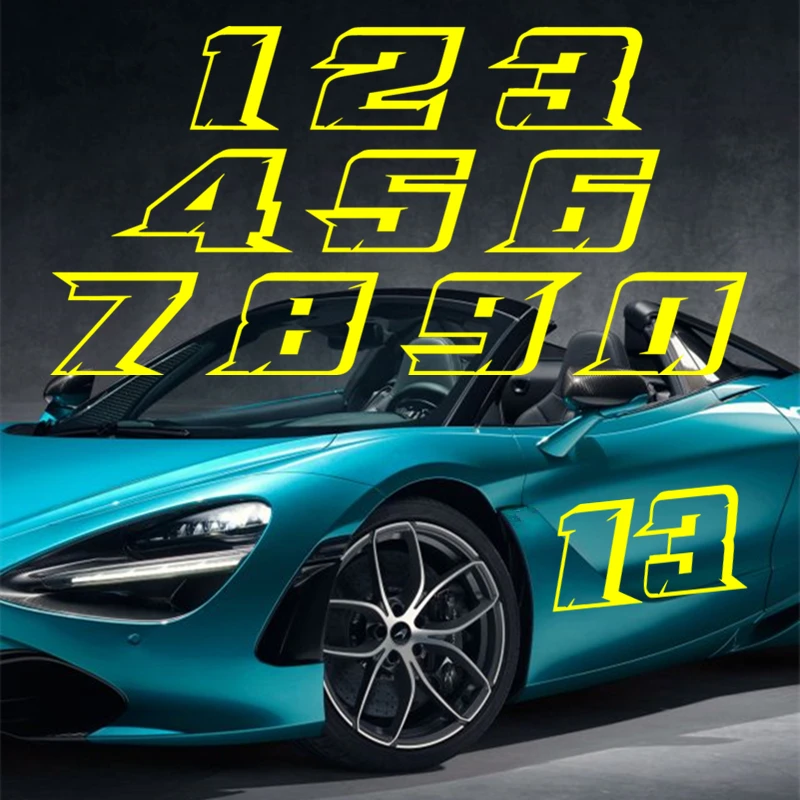 FD400 высечка с арабскими цифрами наклейка на Мотогонки украшение сделай сам