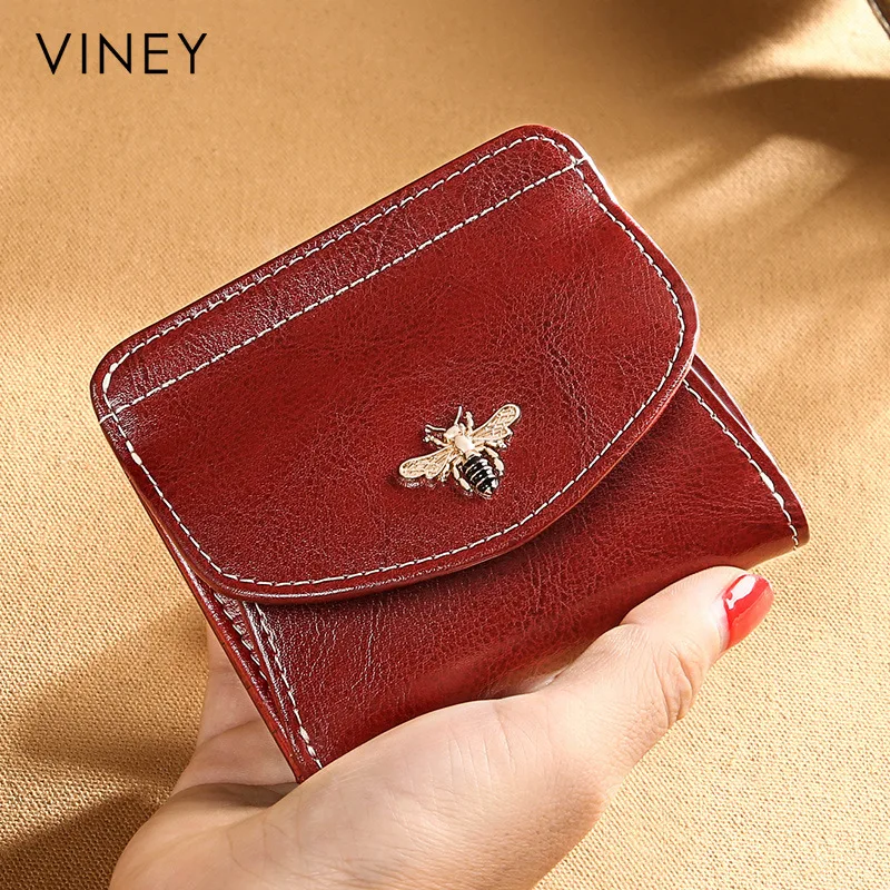 

Short Wallet Women's 2019 New Style Fashion Genuine Leather Korean-style Cute Purse Mini Fashion Small Wallet Women's