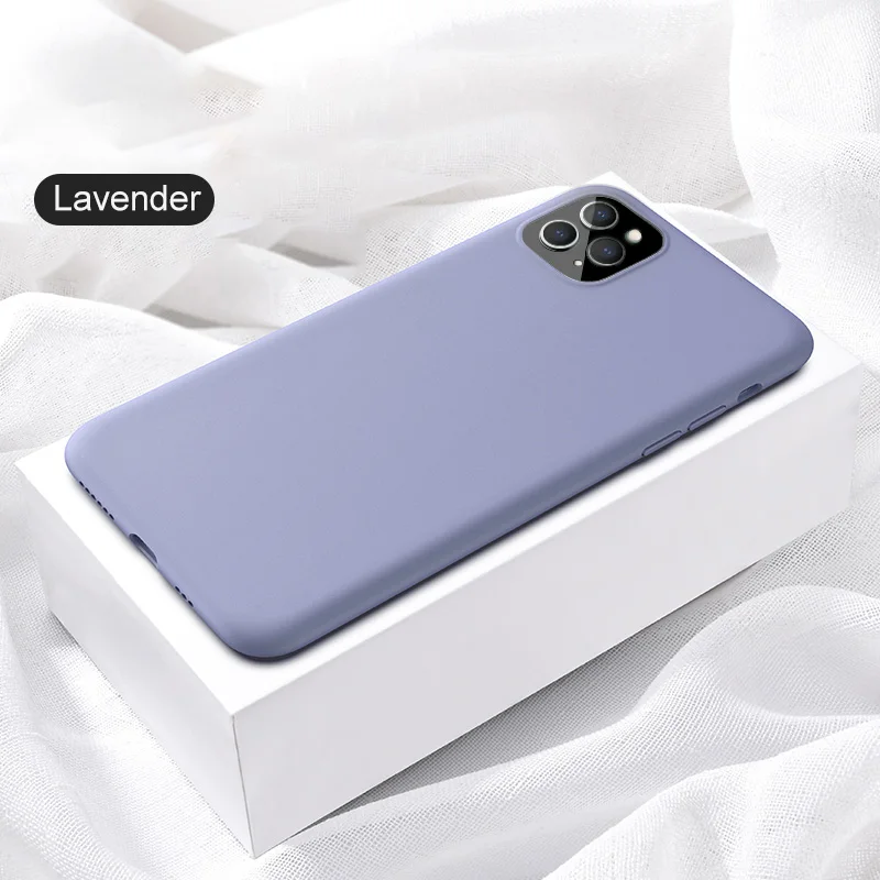 Blue ZNP тонкий жидкий силиконовый чехол для iPhone 11 Pro XS Max X XR карамельный цвет мягкий чехол для iPhone 8 7 6 6s Plus X чехол для телефона Coque - Цвет: Blue