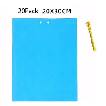 

2020 New 20-Pack Dual-Sided Sticky Traps with Twist Ties for Flying Plant Insect Thrips