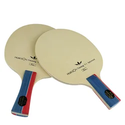 1PC Professional Wood Pong Racket Blade 2 Handle Models Table Tennis Racket Beige Medium Speed Lightweight Grip Blade