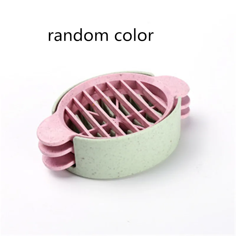 random color Креативная Экологичная соломенная многофункциональная яичная открывалка для яиц разделитель яйца разделитель слайсер детский полировщик - Цвет: random color
