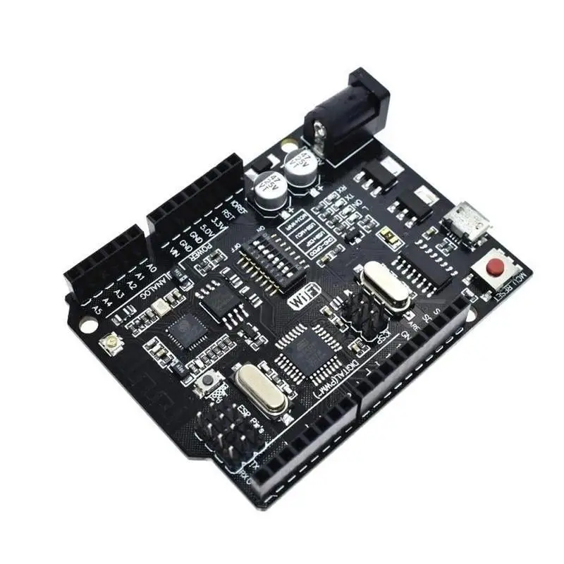 WiFi R3 ATmega328P+ ESP8266(32 Мб памяти) USB-TTL CH340G для NodeMCU робот DIY аксессуары
