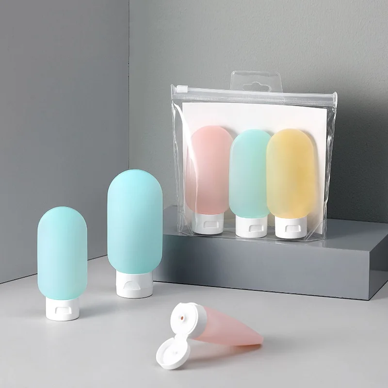 

3pcs/set Travel Refillable Bottle Kit Portable Essence Shampoo Shower Gel Bottles Container 60ml