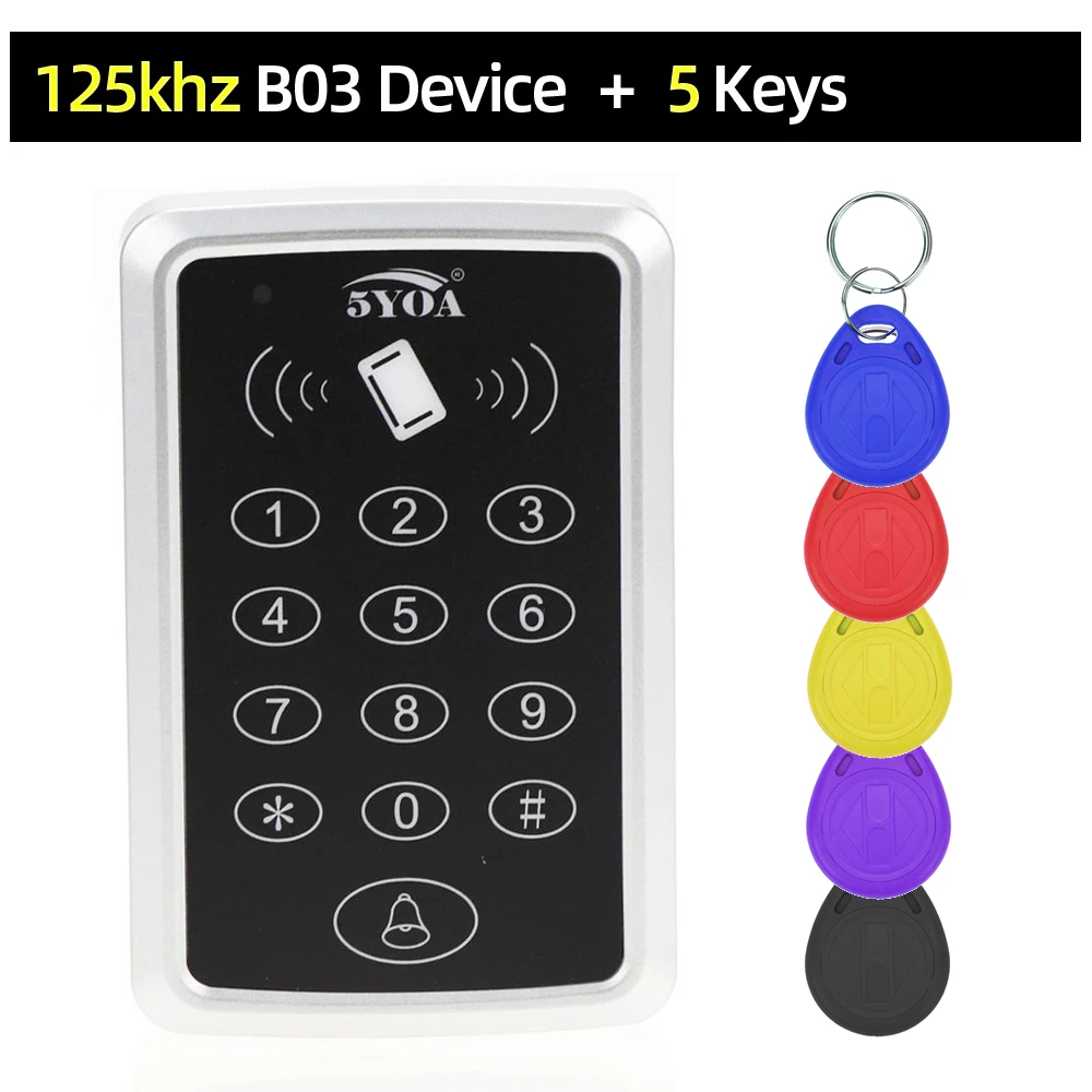 digital keypads 125KHz RFID Access Control Keypad EM Card Reader Door Access Control System Door Lock Opener Keyboard System sliding door smart lock Access Control Systems