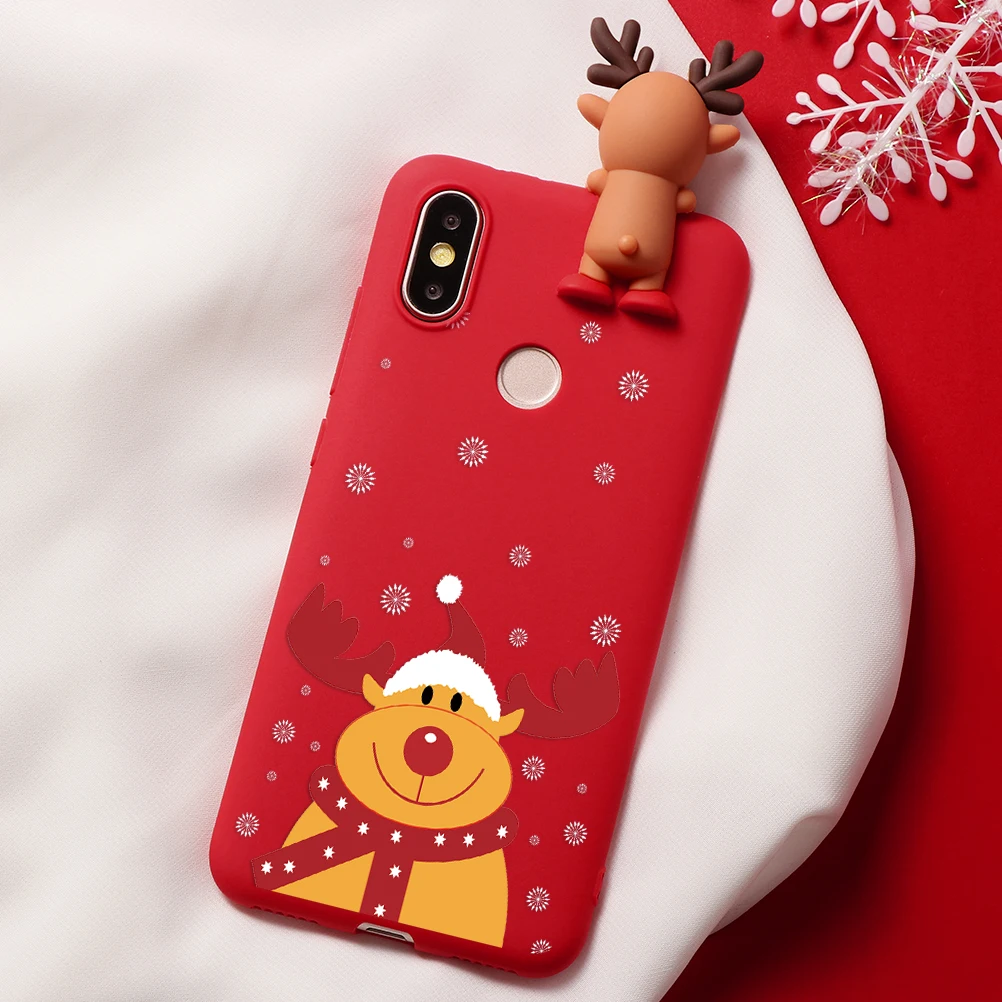 Чехол с рождественским оленем и медведем для Xiao mi Red mi Note 7 6 5 Pro S2 Y2 7S mi A3 9 8 Lite SE Explorer CC9 CC9e A1 A2 Lite матовый подарок - Цвет: Klho-sdlu12xx