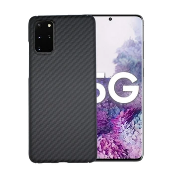 

1pc Ultra-thin Carbon Fiber Phone Shell Back Cover for Samsung S20/S20+/S20 Ultra Mobile Phones Shockproof Protective Case