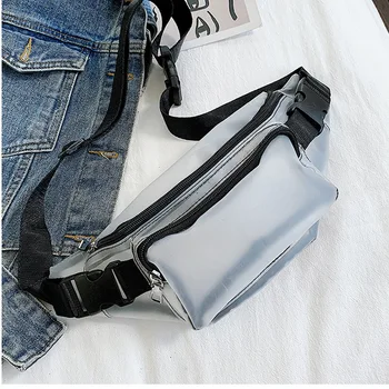 

Transparent Fanny Pack for Women Waist Bag Large PVC Waterproof Phone Pouch Banana BumBag Waist Pack Chest Bag Fashion New
