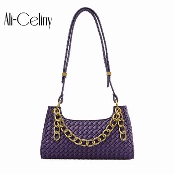 

Handbag Bag For Women Brand Original Design Textured Handbag 2020 New Fashion Woven Shoulder Bag Joker Portable Underarm Bag