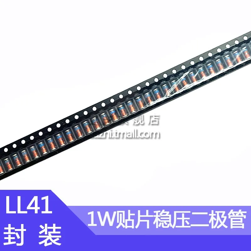 

50pcs LL41 SMD 1W Zener Diode ZM4740A 4741A 4742A Cylindrical Glass Tube 10v 11v 12v