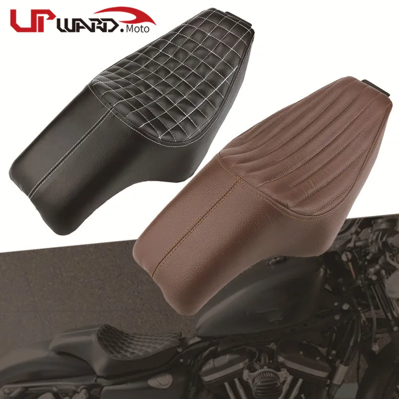 Для Harley Sportster XL iron X48 XL883 1200 Forty-eight 2004-2016 кожаное двухстороннее переднее и заднее