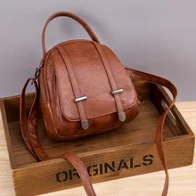  Yogodlns Vintage Small Shoulder Bag Women Soft PU Leather Crossbody Bag Multifunction Messenger Bag Casual Lady Handbag Bolso 