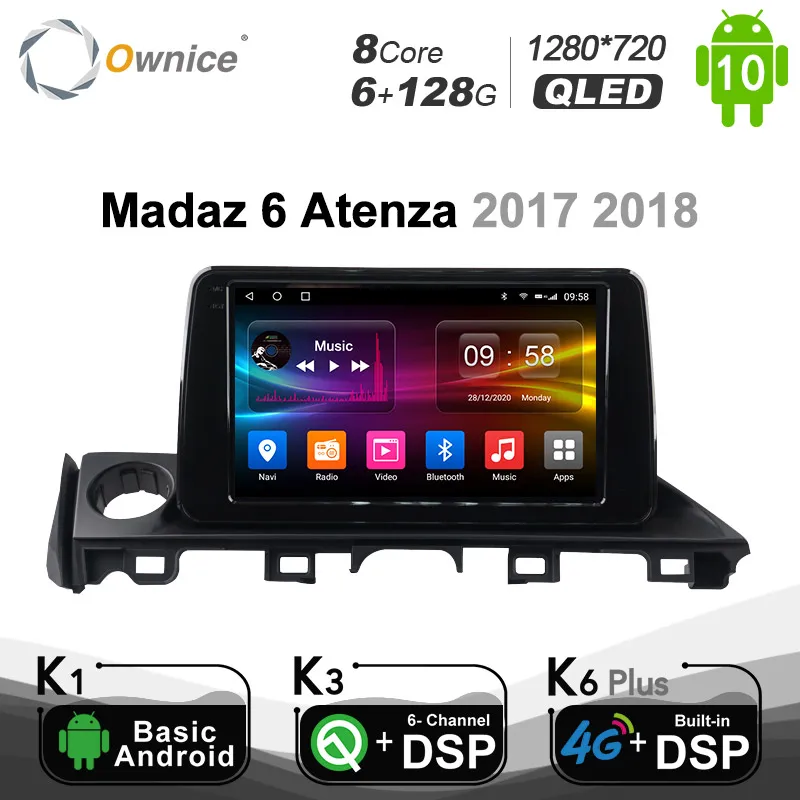 Автомобильный аудиоплеер Ownice DSP 8 Core Android 128 6 ГБ + 10 0 GPS-навигация для Mazda CX-5 Atenza 2017 2018