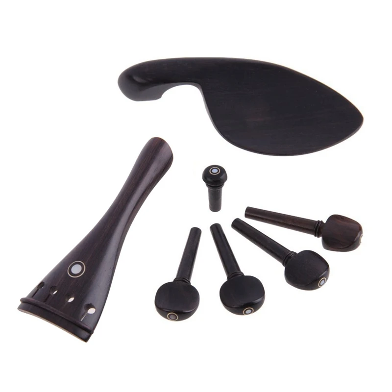 Dropship-1set 7 Ebony 4/4 скрипка хвостовик 4 колышки шинрест колышки скрипки части