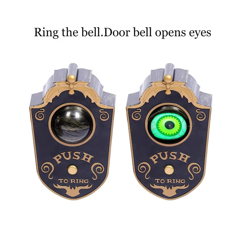 

Door Bell Sound Doorbell Eye Light Sound Halloween Prop Scary Spooky Sound Halloween Decoration Bell