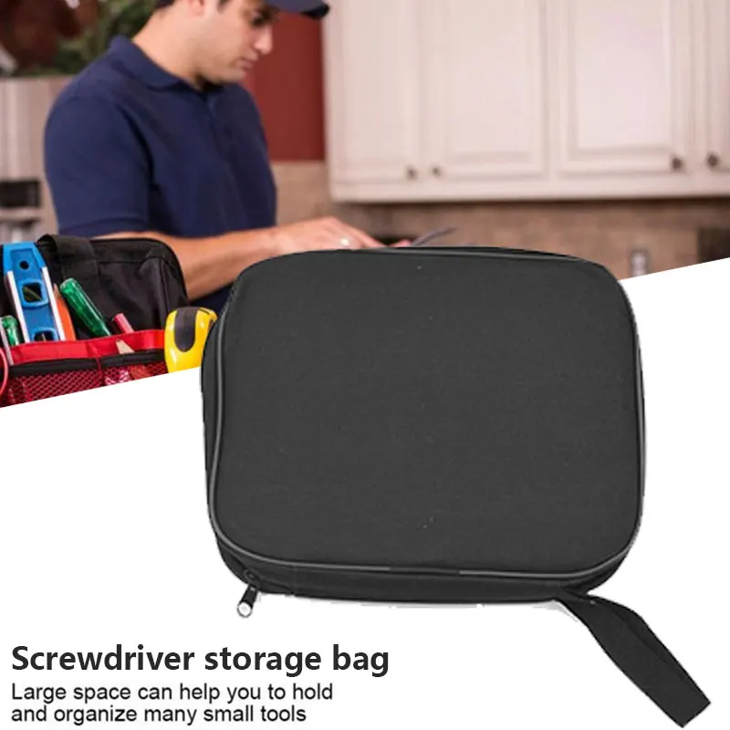 Cloth Bag Multifunction Utility Bag Black Waterproof Hardware Wrench Storage Package Tools Bag Portable Handbag Repair Kits