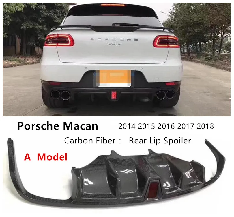 Спойлер из углеродного волокна для Porsche Macan 2014 2015 2016 2017 2018 спойлеры