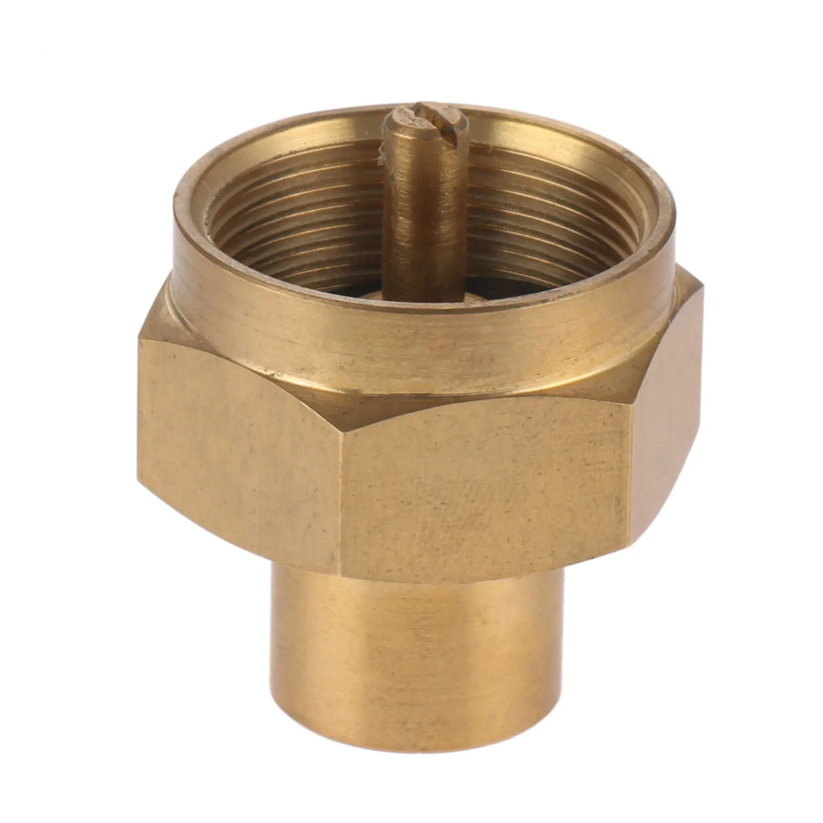1pc Propane Tank Regulator Solid Brass 1LB Propane Gas Bottle Refill Adapter with 1/4 NPT Thread Gun Accessories Connection To Female Replacement Part