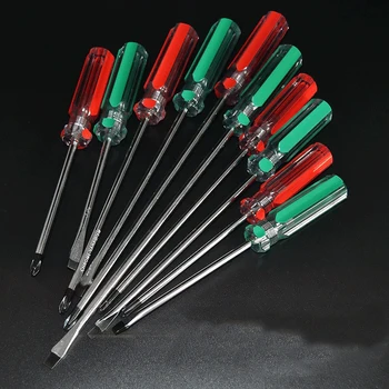 

Color Bar Handle Srewdriver Cross Flat Head Screwdriver For DIY Craft Screws Knob Supplies
