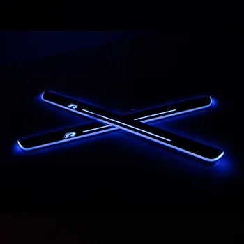 

Acrylic Moving LED Welcome Pedal Car Scuff Plate Pedal Door Sill Pathway Light For Volkswagen Scirocco 2009-2015