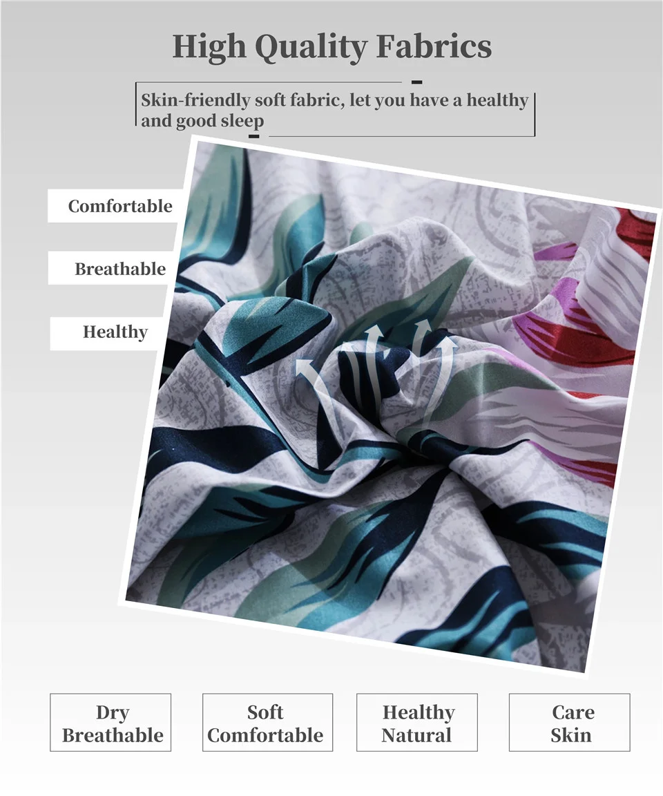 Wishstar набор постельных принадлежностей из 4 постельных принадлежностей с серыми тропическими растениями, двуспальные постельные принадлежности и комплекты постельного белья для девочек