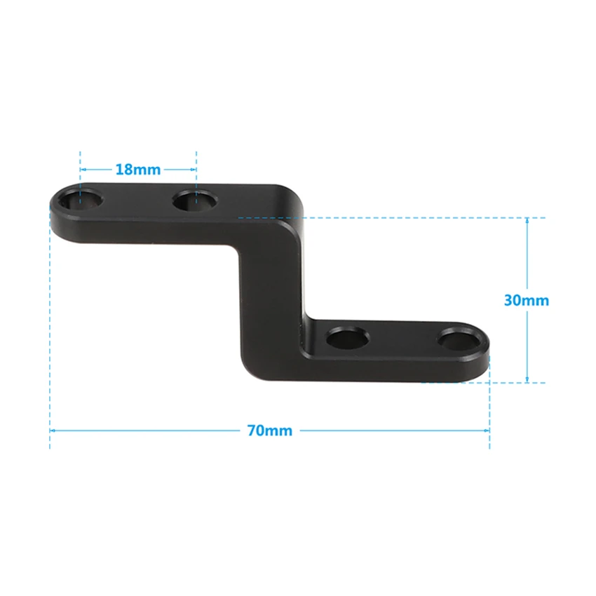 Camate Z shape Соединительный удлинитель гаджет с 1/" монтажными точками для DSLR камеры клетка/монитор клетка комплект C2343
