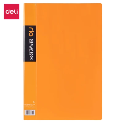 Deli витрина для книг офисная папка для файлов модные витрины для книг FC A4 Размер EB01102 E5032 - Цвет: FC-Orange
