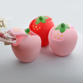 

Cute Waste Cans Office table Mini Trash Desktops Creative Covered plastic bucket Storage with lid trash small waste bin