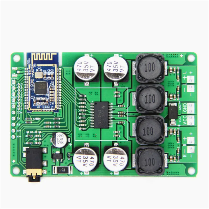 2*50W+5.0W AUX Bluetooth 5.0 TPA3116D Digital Amplifiers Board 2.1 Channel Audio 