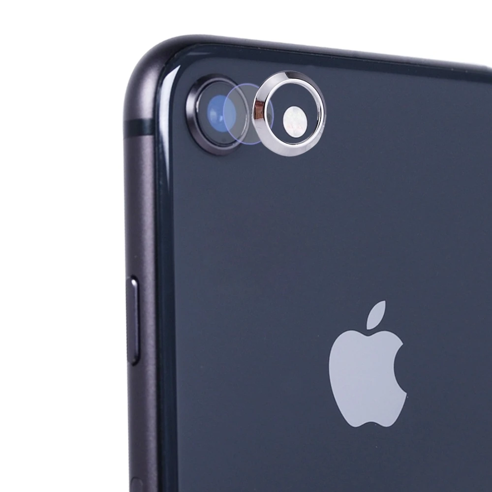 TOTU закаленное стекло объектив камеры защитная пленка Набор для iPhone 8 и 7 0,28 HD - Цвет: Серебристый