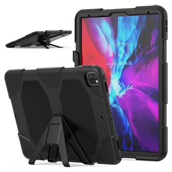 

Case For iPad Pro 12.9 11 2020 Cover Shockproof Tablet Case For iPad Pro 12.9 11 PC + Silicone Cover Fundas Build-in Kickstand