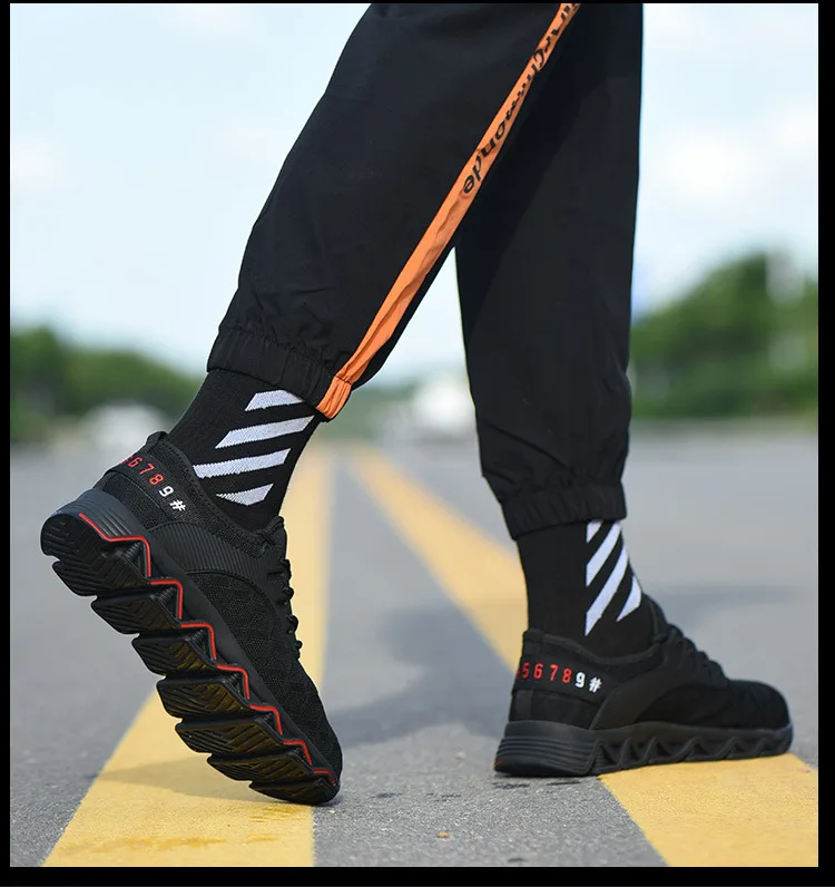 homens à prova de punctura sapatos de segurança tamanho 38-48