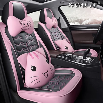 

KADULEE Leather car seat covers For Chrysler 300C PT Cruiser Grand Voyager Sebring car-styling auto accessories car seats